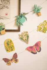 East End Press - Colourful Butterflies Sewn Garland