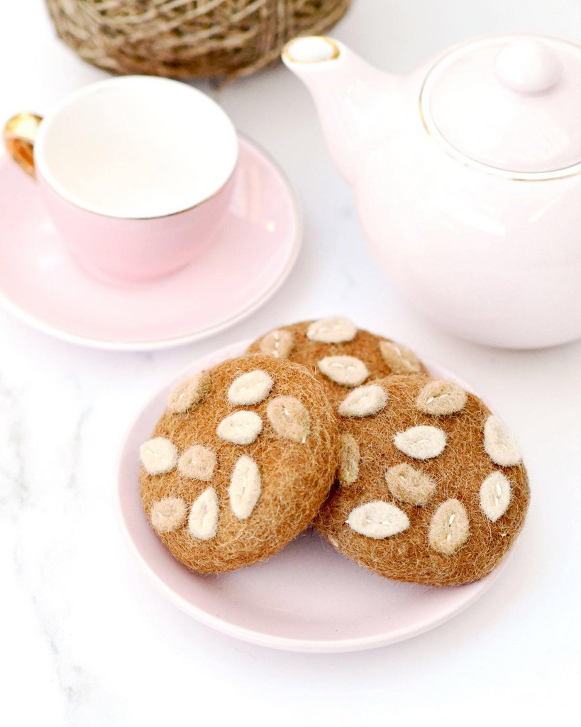 Tara Treasures - Felt Anzac Biscuits (set of 3)