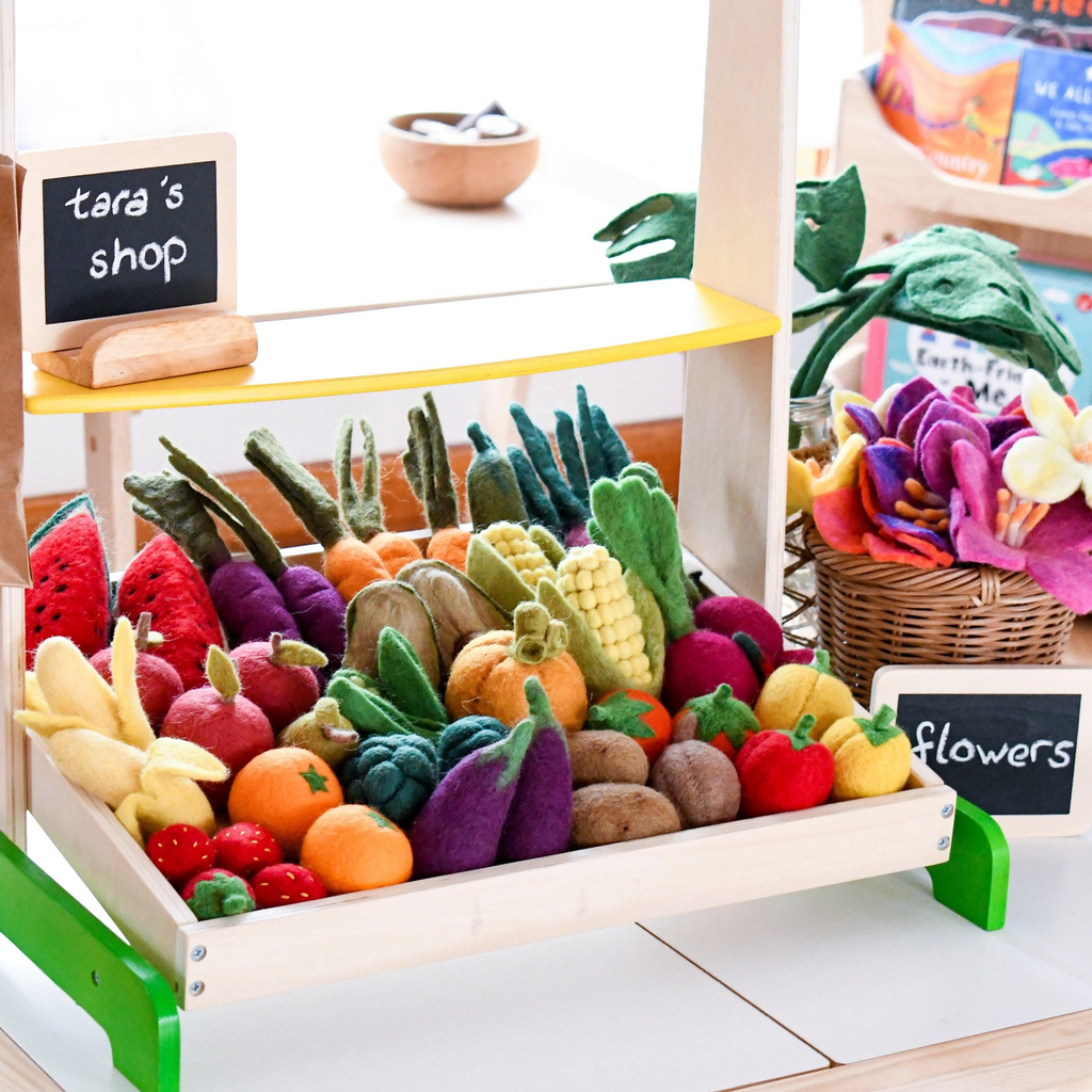 Tara Treasures - Felt Vegetables & Fruit - Set A (14 pc)