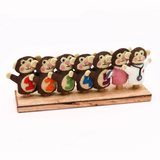 Tara Treasures - Finger Puppet Stand Wooden (7 rods)