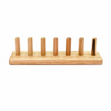 Tara Treasures - Finger Puppet Stand Wooden (7 rods)