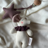 Mouse Pram Toy - Rose Cream