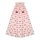 Mimi & Lula - Heart Print Cape Pink