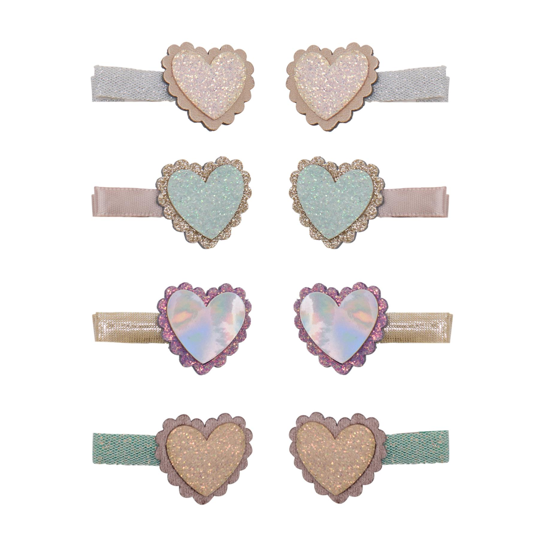 Mimi & Lula - Scallop Hearts Salon Clips