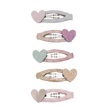 Mimi & Lula - Teeny Heart Mini Clips Pastels