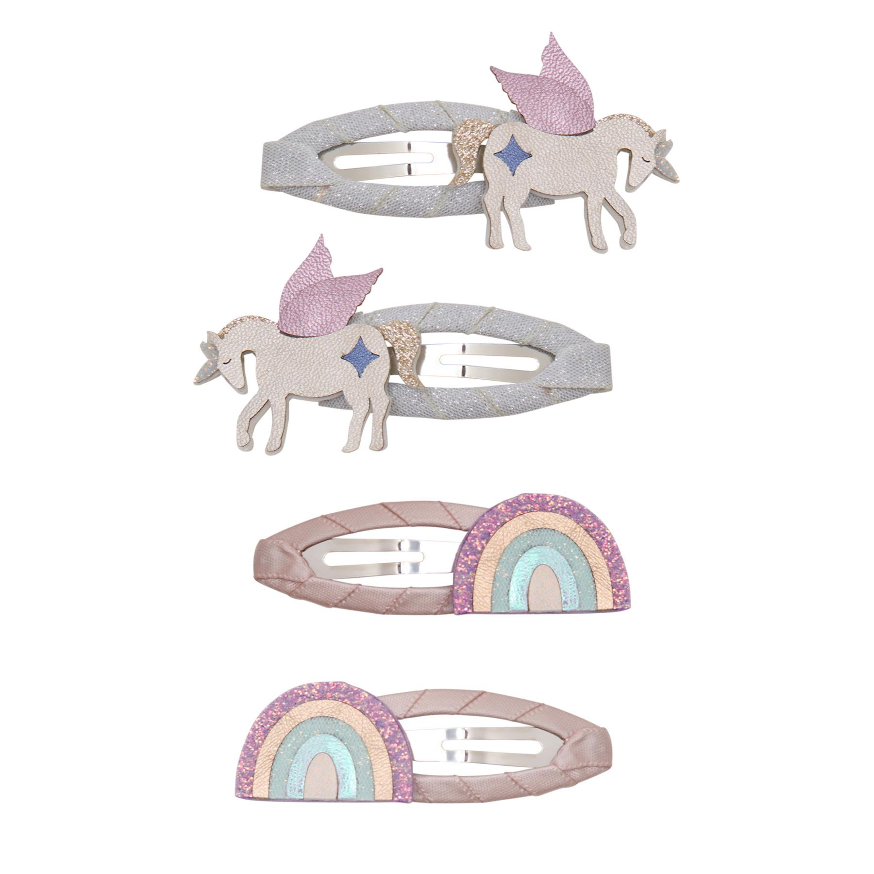 Mimi & Lula - Unicorn Rainbow Clips Pink Multi
