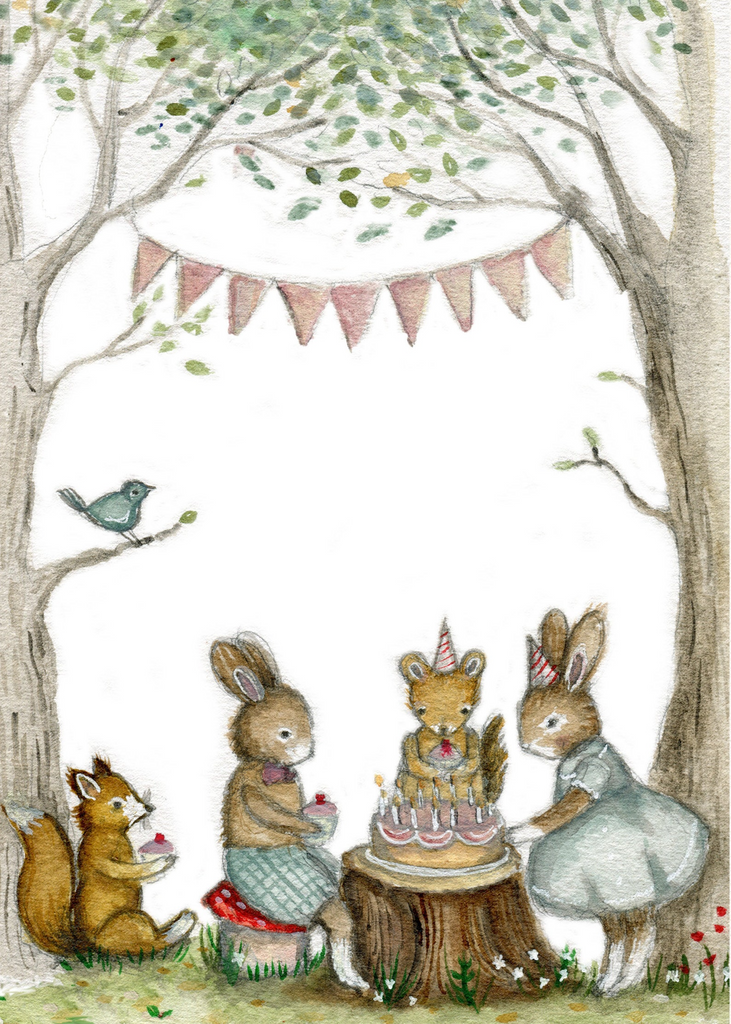 Greeting Card - Forest Party