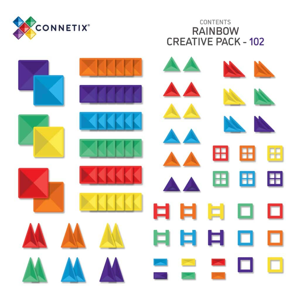 Connetix Rainbow Creative 102 piece