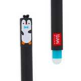 Legami - Erasable Gel Pen - Penguin - Turquoise Ink