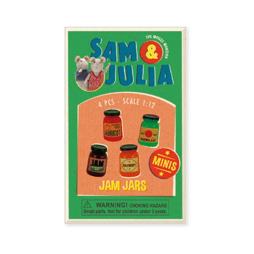 Sam & Julia - Mini Doll House Accessories - Jam Jars