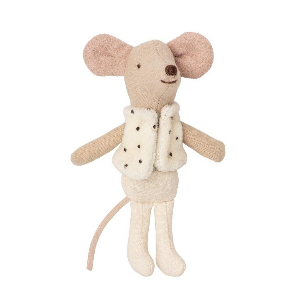Maileg - Little Brother Dancer Mouse In Matchbox