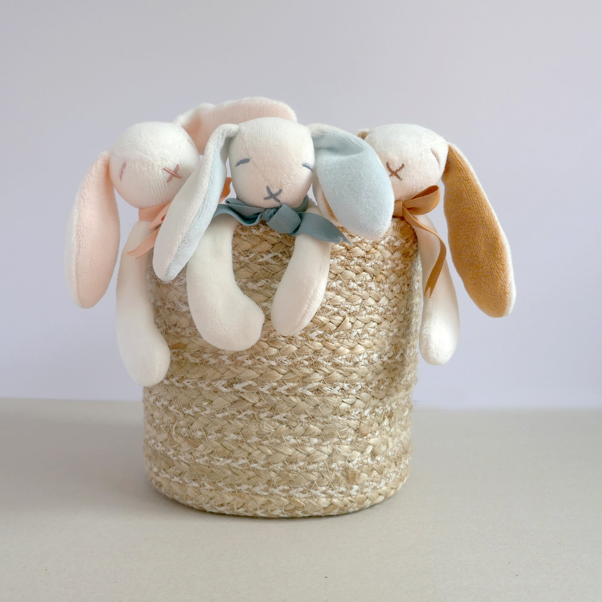 Mini Bunny Comforter 20cm - White/Blue