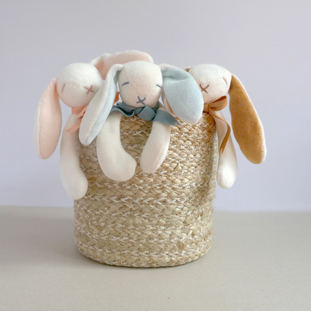 Mini Bunny Comforter 20cm - White/Blue