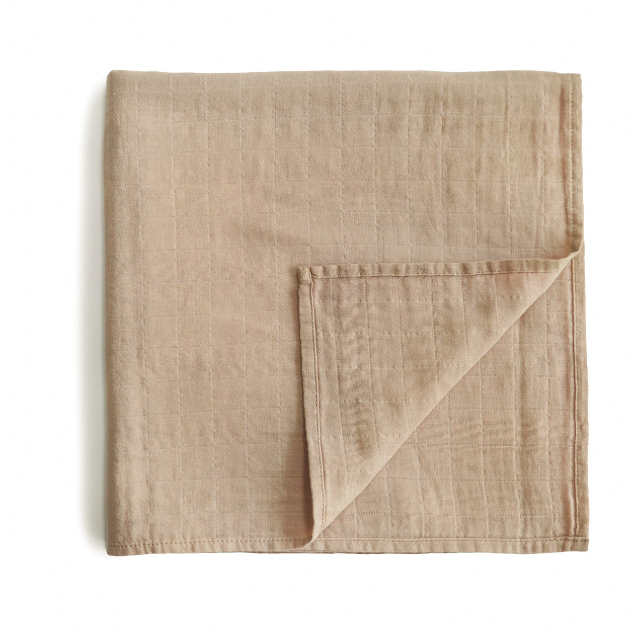 Mushie - Swaddle Organic Cotton Muslin - Pale Taupe