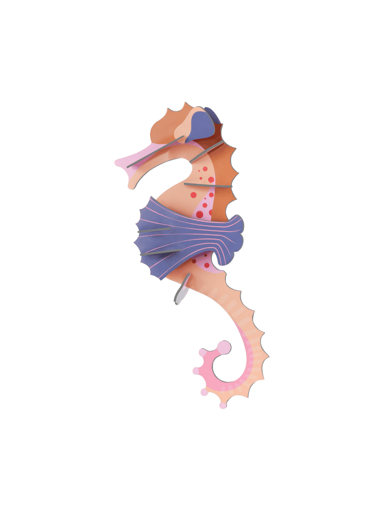 Studio Roof - Wall Art Sea Creatures - Pink Seahorse