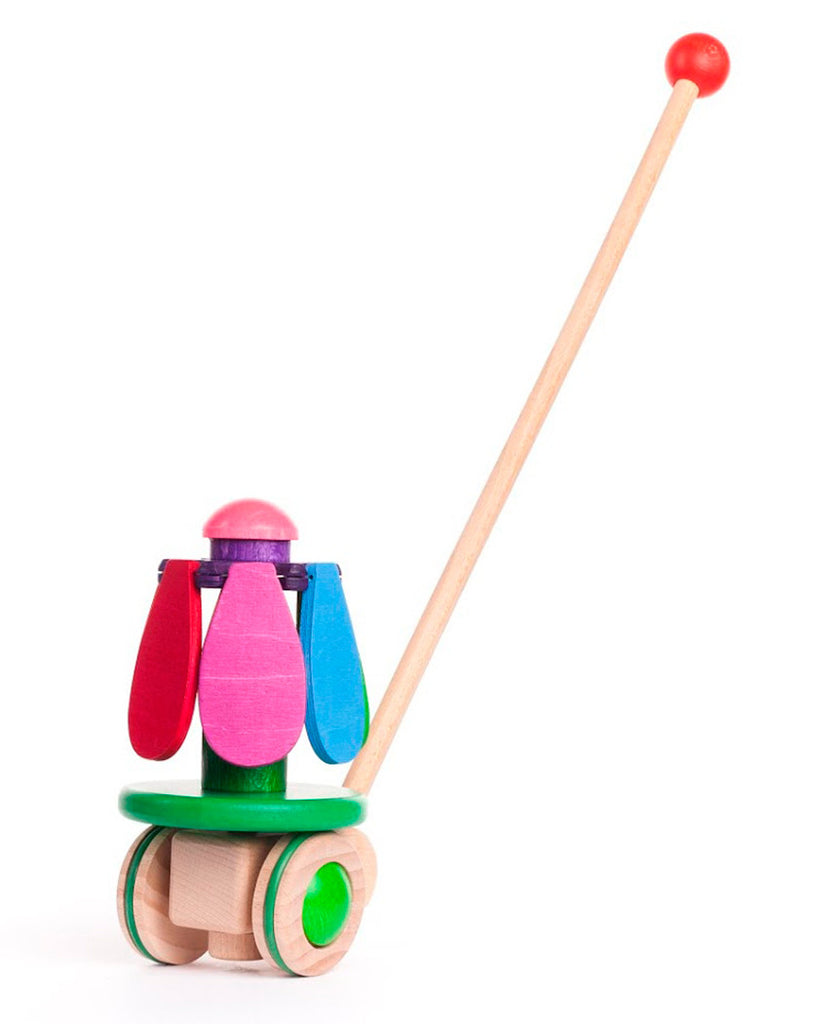 Bajo - Wooden Flower Push Along