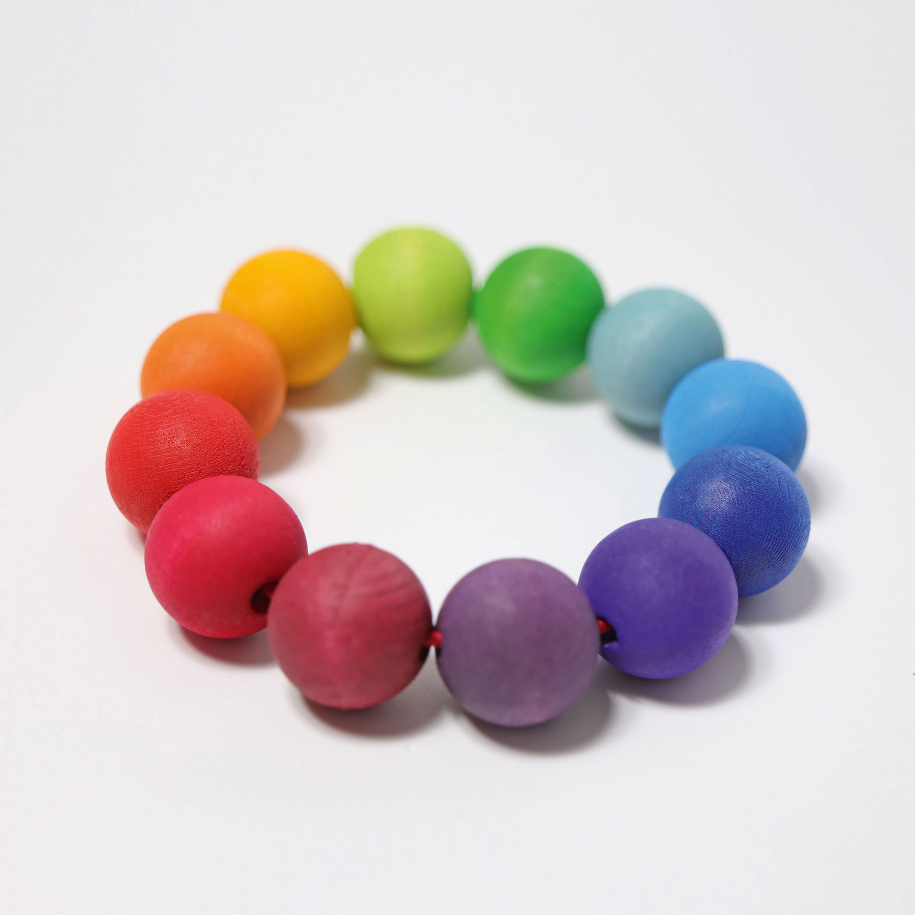 Grimm's - Grasping Toy Bead Ring Rainbow
