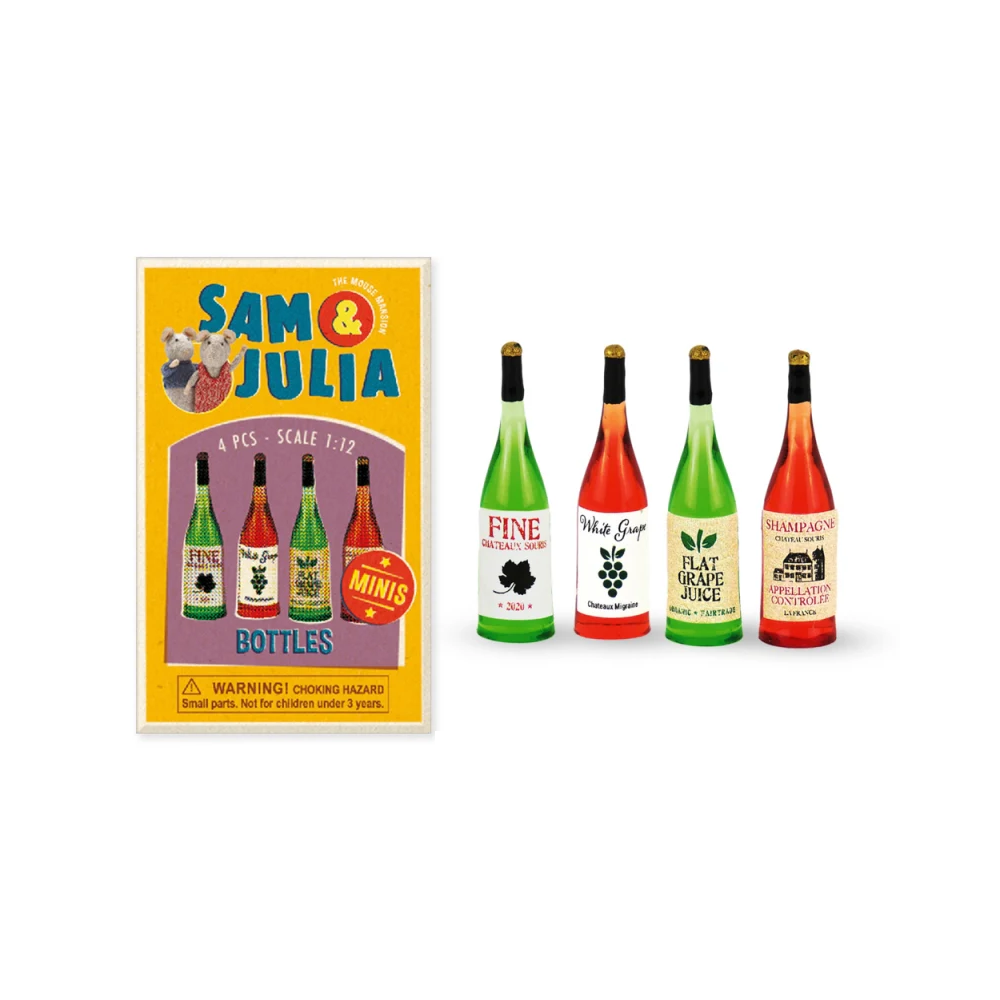 Sam & Julia - Mini Doll House Accessories - Bottles