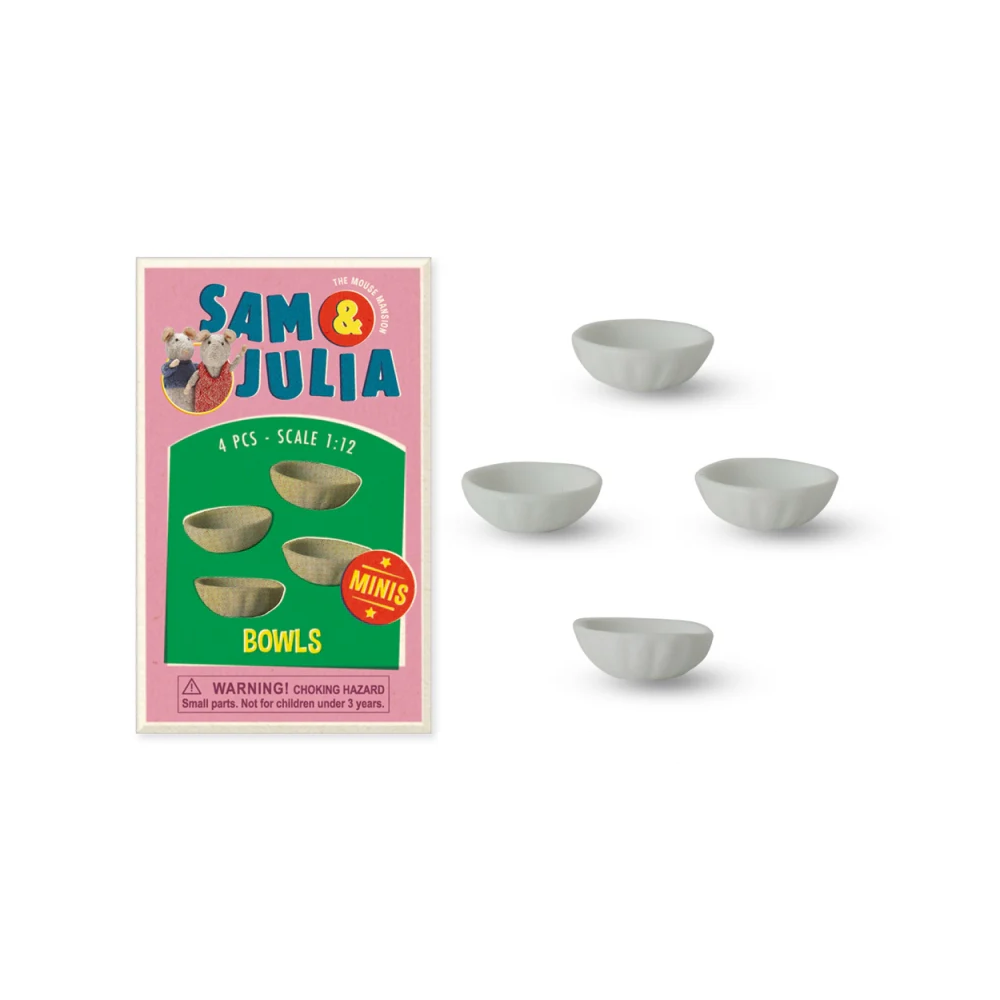 Sam & Julia - Mini Doll House Accessories - Bowls