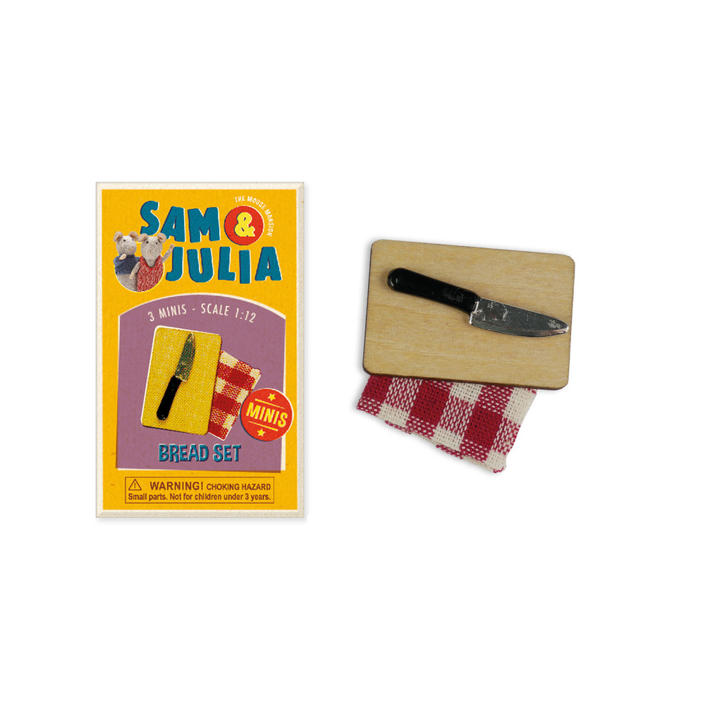 Sam & Julia - Mini Doll House Accessories - Bread Set
