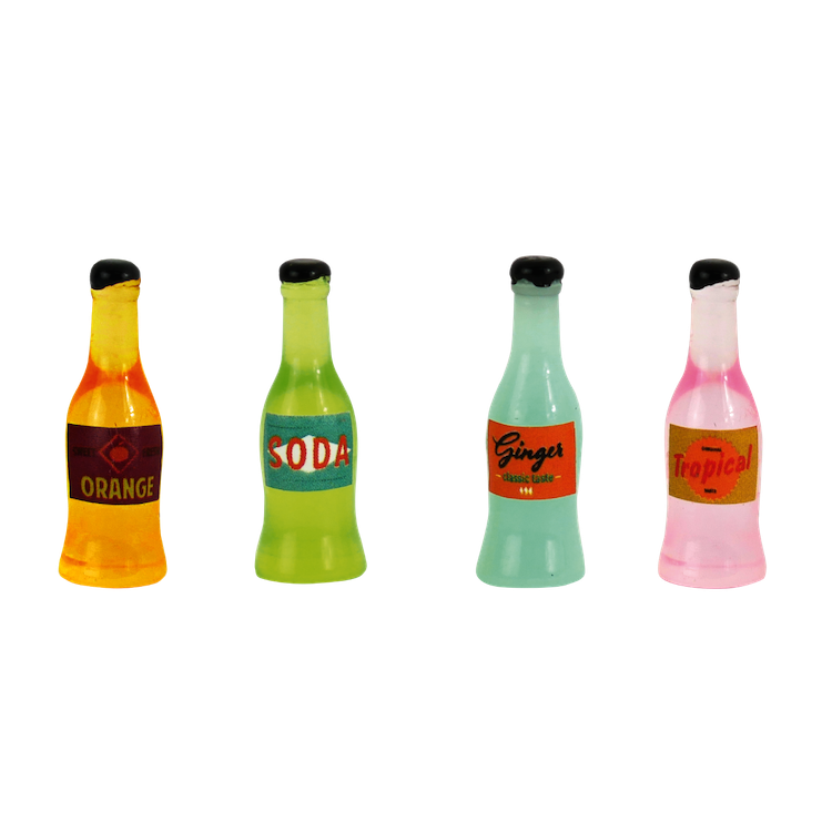 Sam & Julia - Mini Doll House Accessories - Soda Bottles