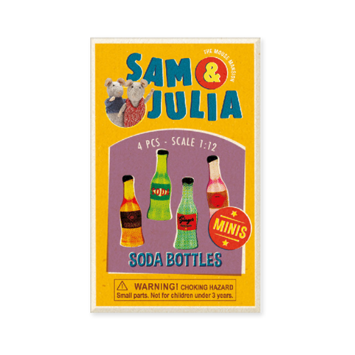 Sam & Julia - Mini Doll House Accessories - Soda Bottles