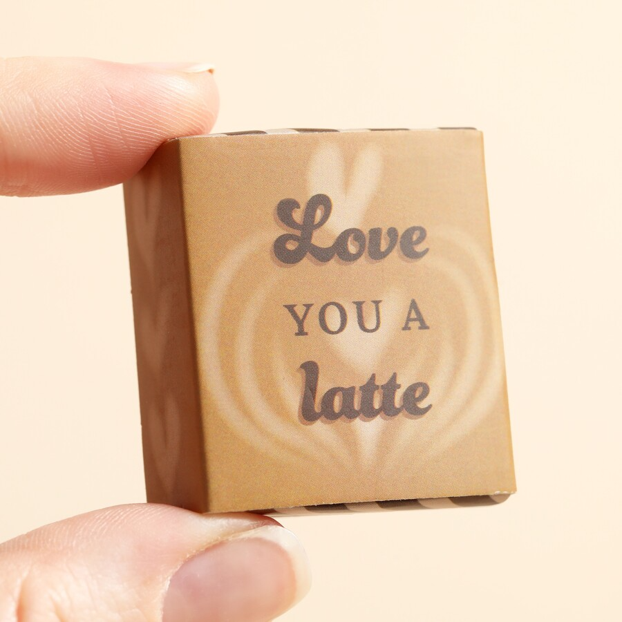 Tiny Matchbox Token - Latte