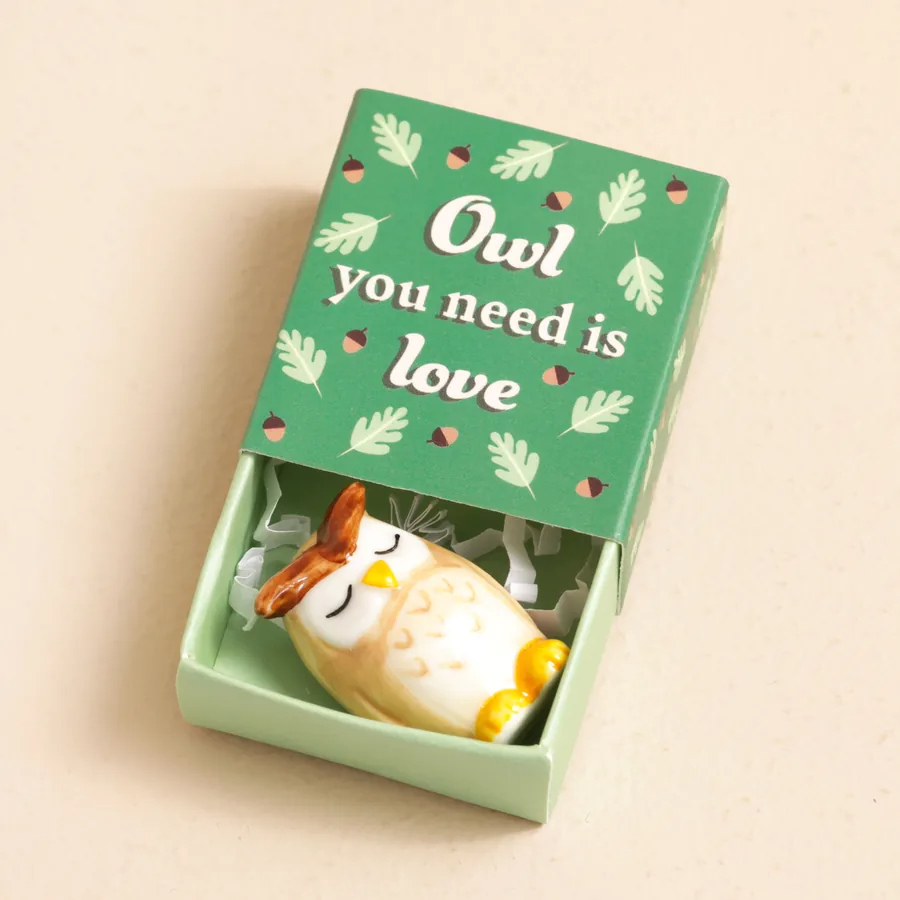 Tiny Matchbox Token - Owl