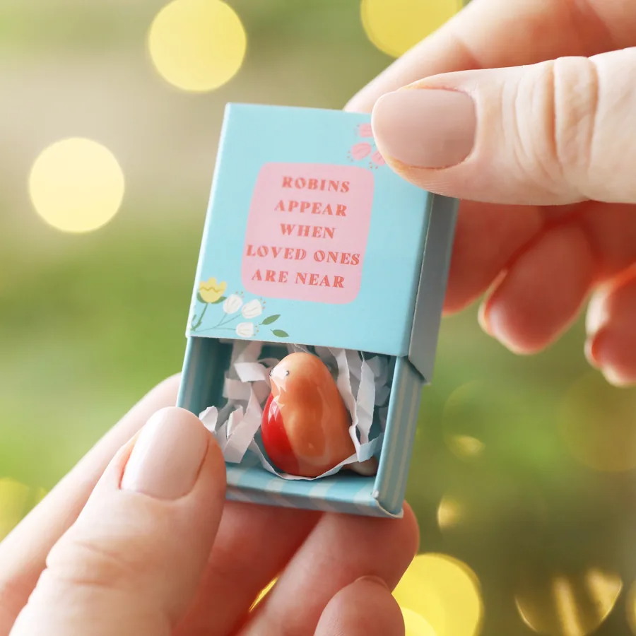 Tiny Matchbox Token - Robin