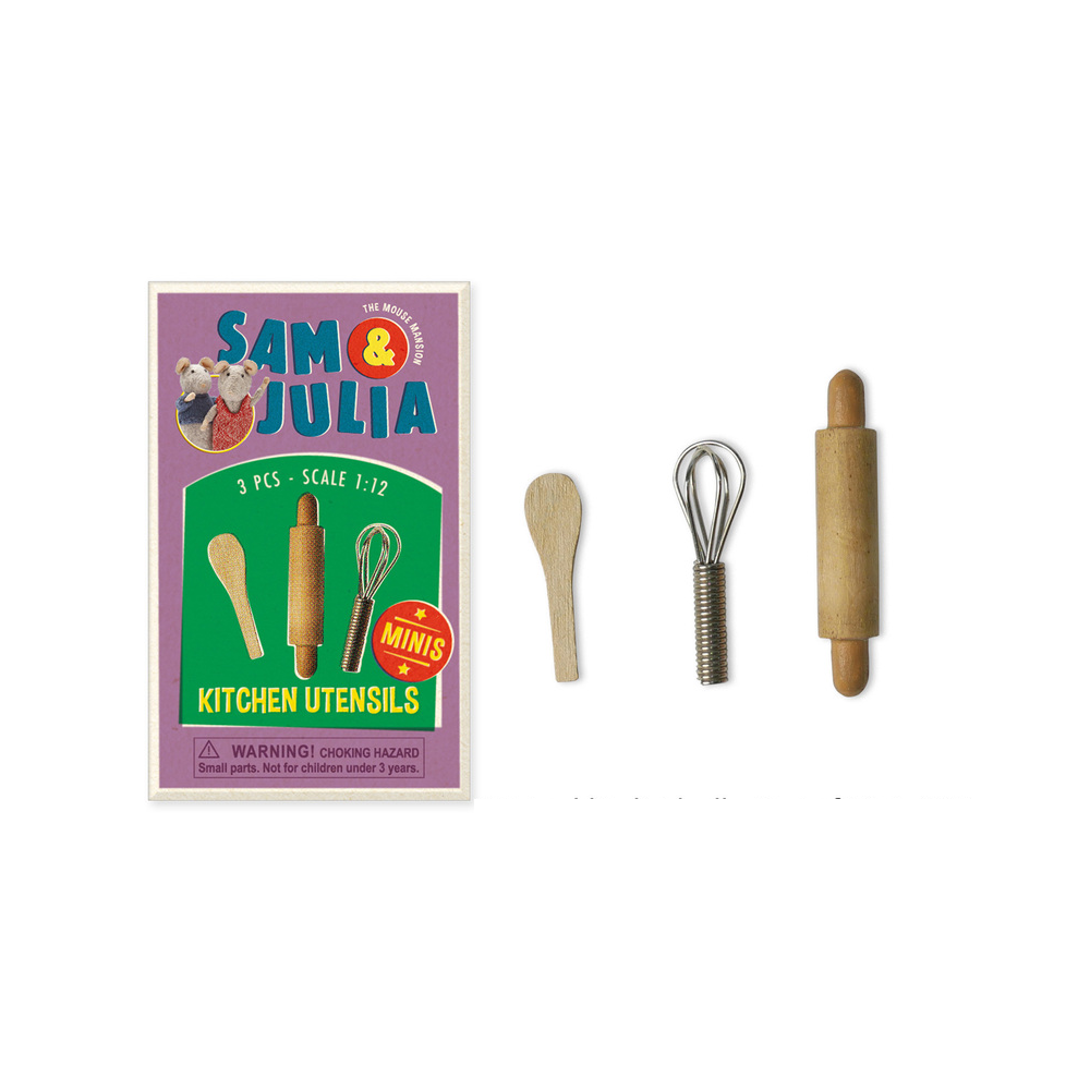 Sam & Julia - Mini Doll House Accessories - Kitchen Utensils