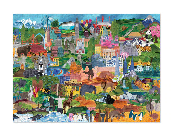 WORLD COLLAGE  PUZZLE - 1000PC