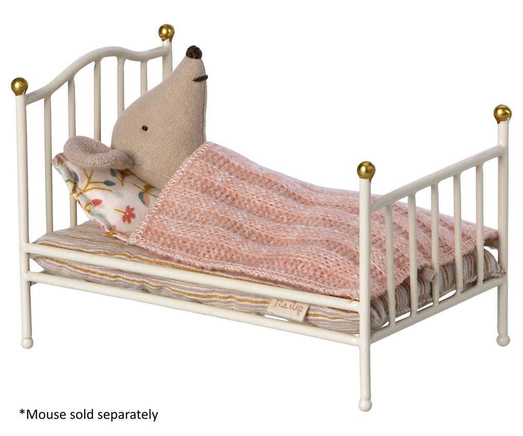 MAILEG - VINTAGE BED OFF WHITE - MOUSE