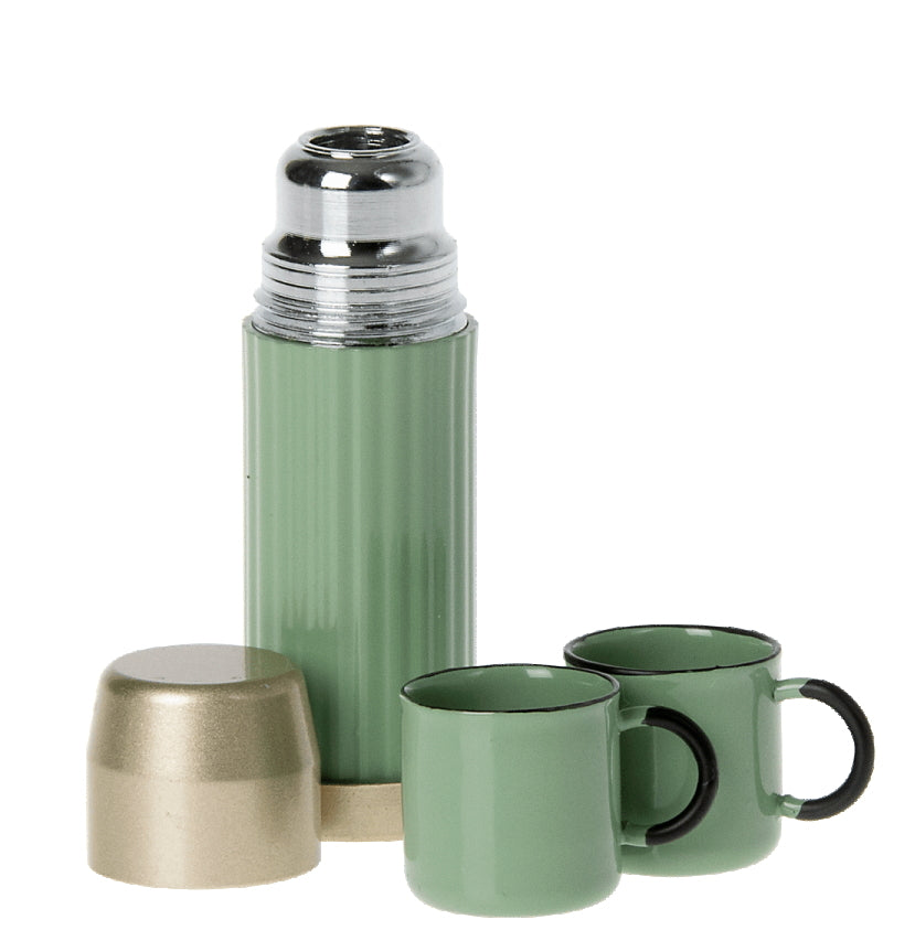 Maileg - Miniature Thermos & Cups - Mint