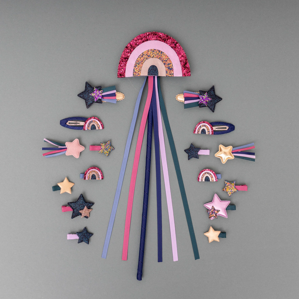 Mimi & Lula - Over The Rainbow Hair Clips - 4PC