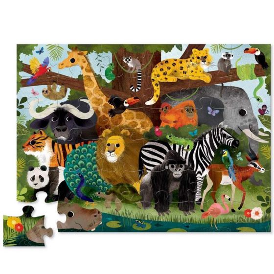 FLOOR PUZLE - JUNGLE FRIENDS 36PC