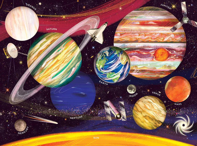 FAMILY PUZZLE 500PC - SOLAR SYSTEM