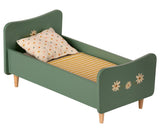 Maileg - Wooden Bed Mini Mint Blue