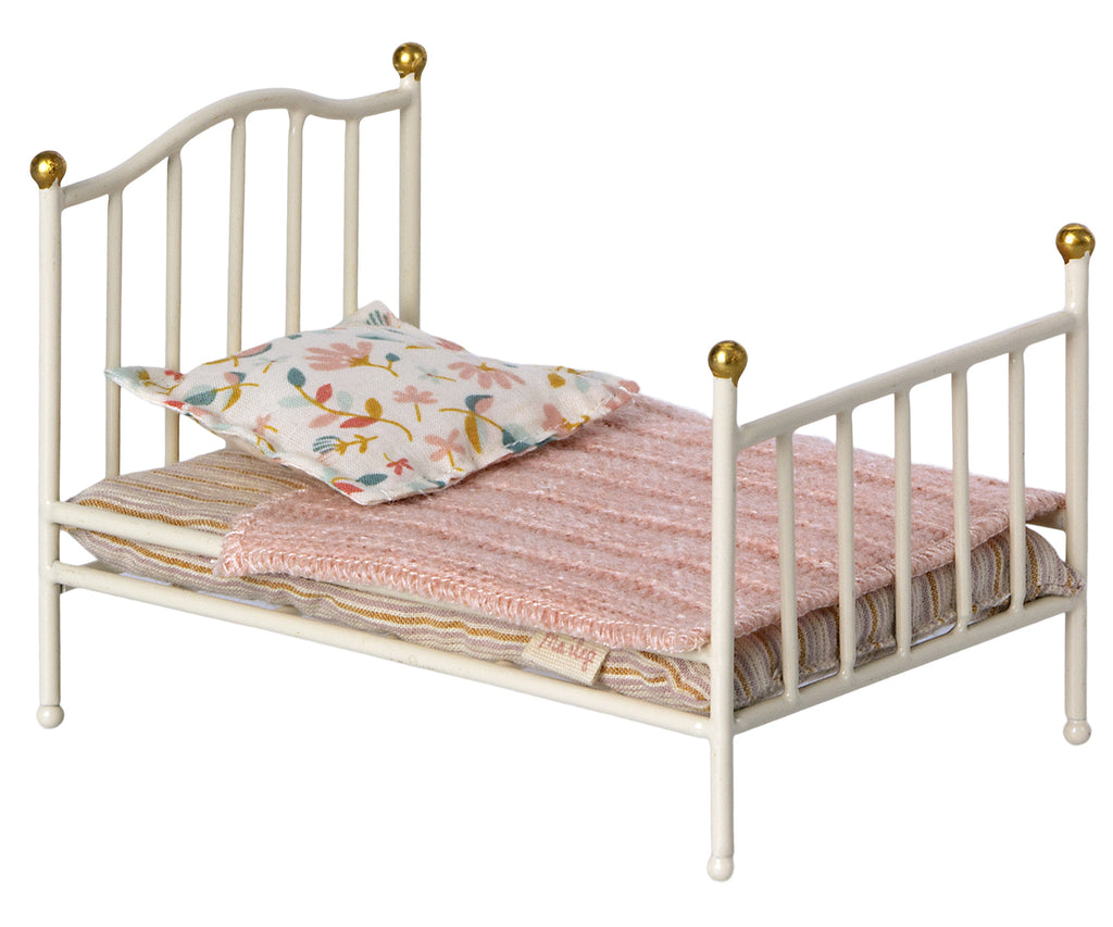 MAILEG - VINTAGE BED OFF WHITE - MOUSE