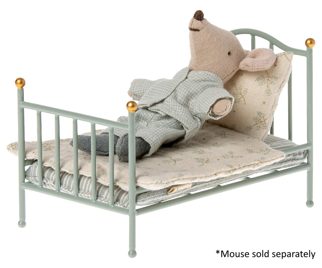 MAILEG - VINTAGE BED FOR MOUSE - MINT