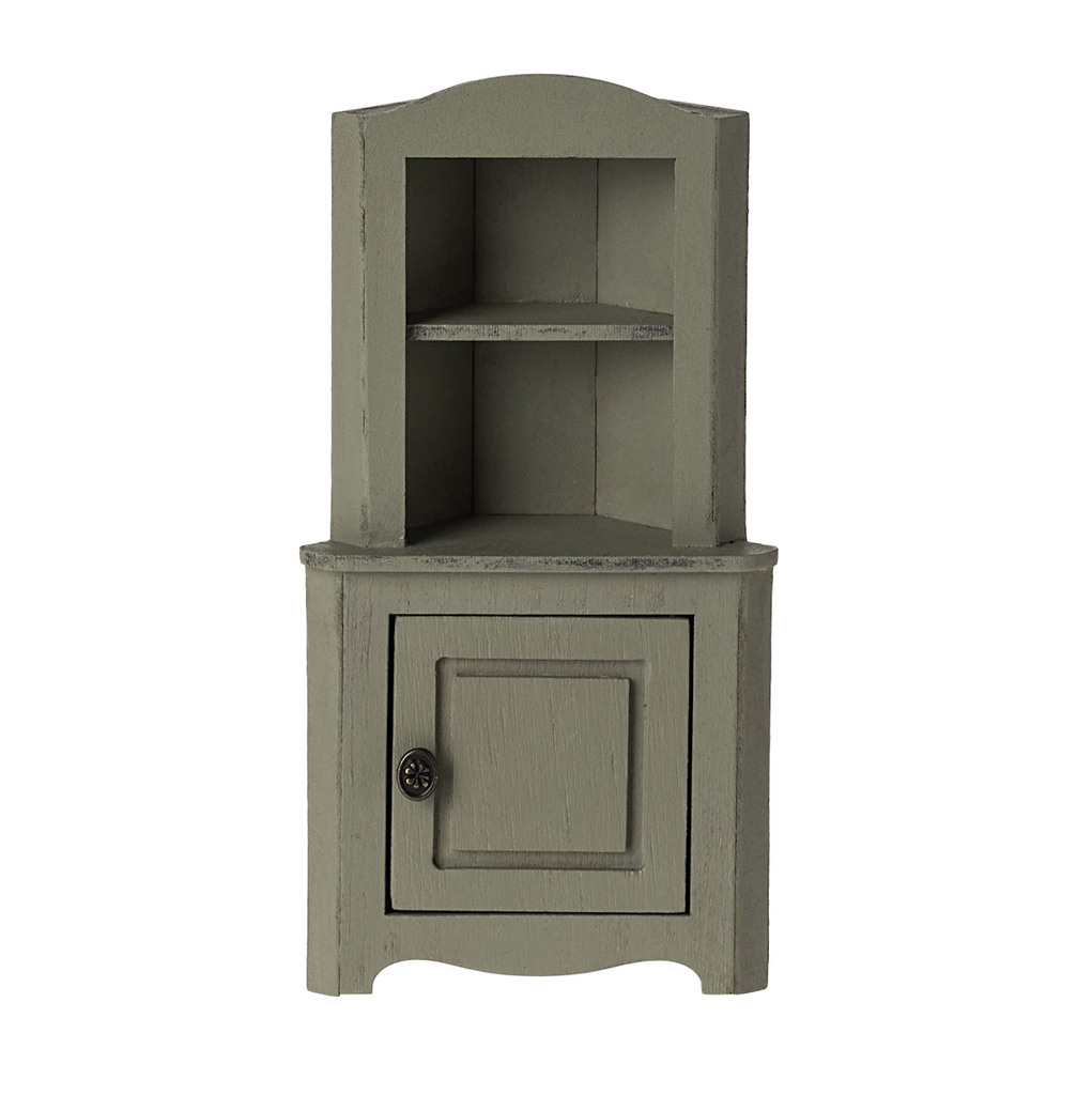 MAILEG - CORNER CABINET MOUSE LIGHT GREEN *PRE ORDER DUE LATE APRIL*