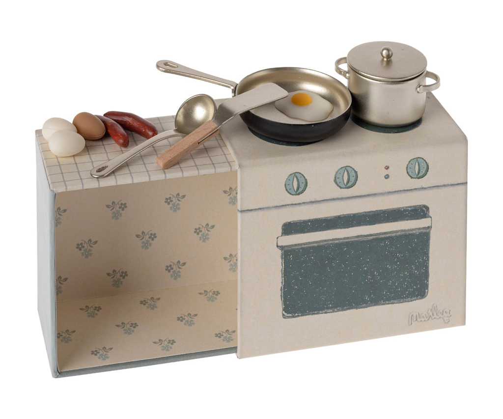 MAILEG - COOKING SET MOUSE *PRE ORDER DUE LATE APRIL*