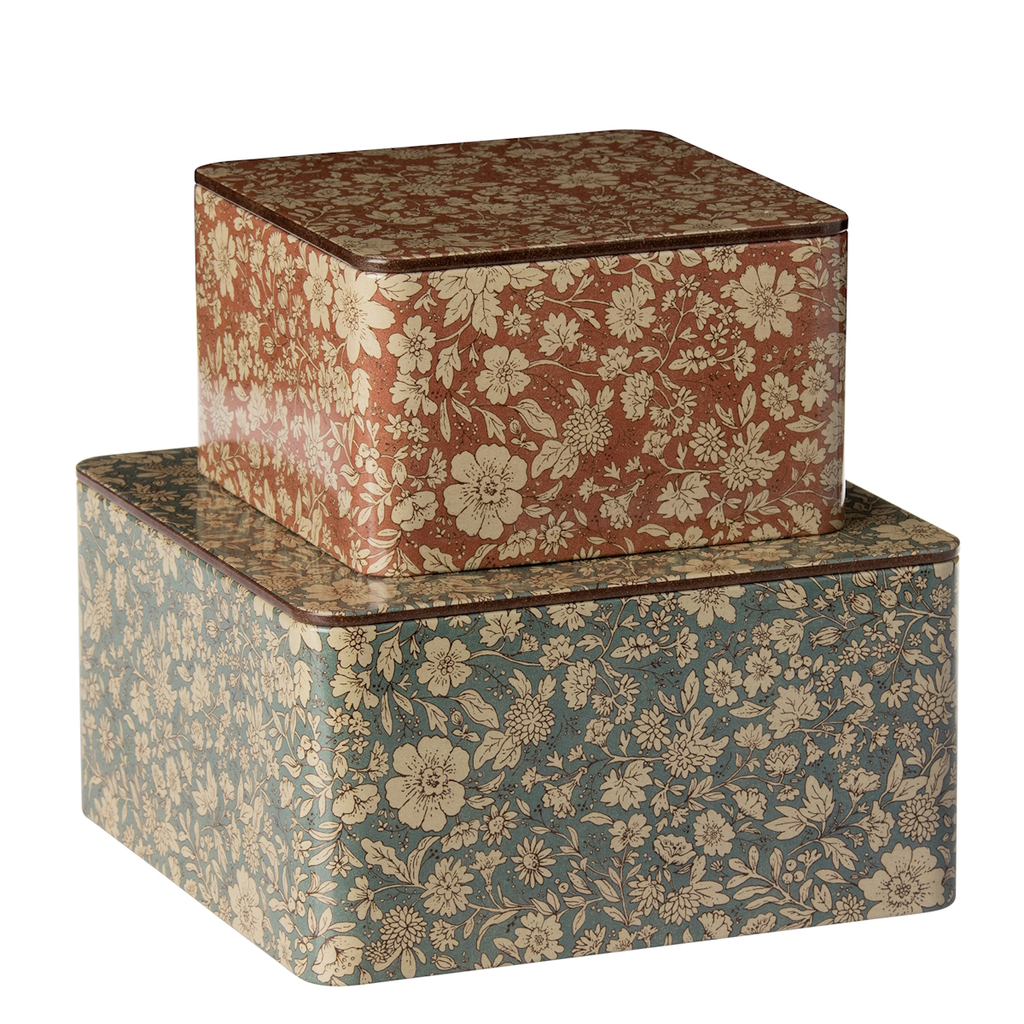MAILEG - BLOSSOM METAL BOXES 2PC