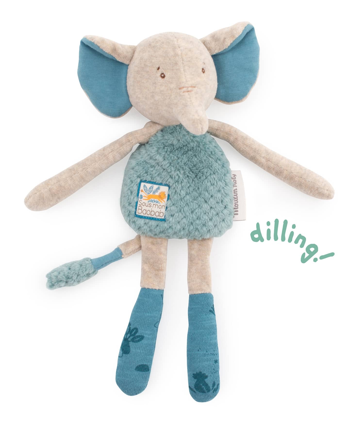 Moulin Roty - Sous Mon Baobab - Elephant Rattle
