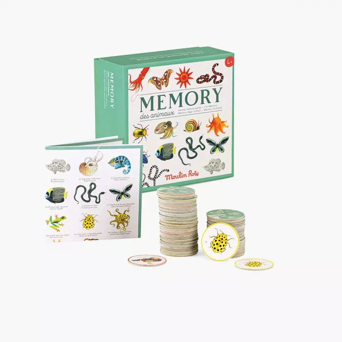 Moulin Roty - Tout Autour Du Monde - Animal Memory Game