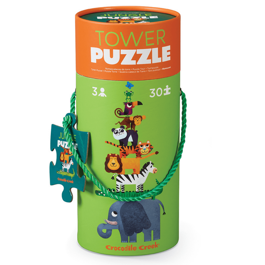 TOWER PUZZLE 30PC - JUNGLE