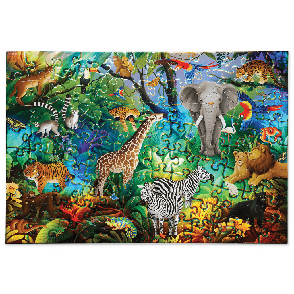 HOLOGRAPHIC PUZZLE 100PC - JUNGLE PARADISE