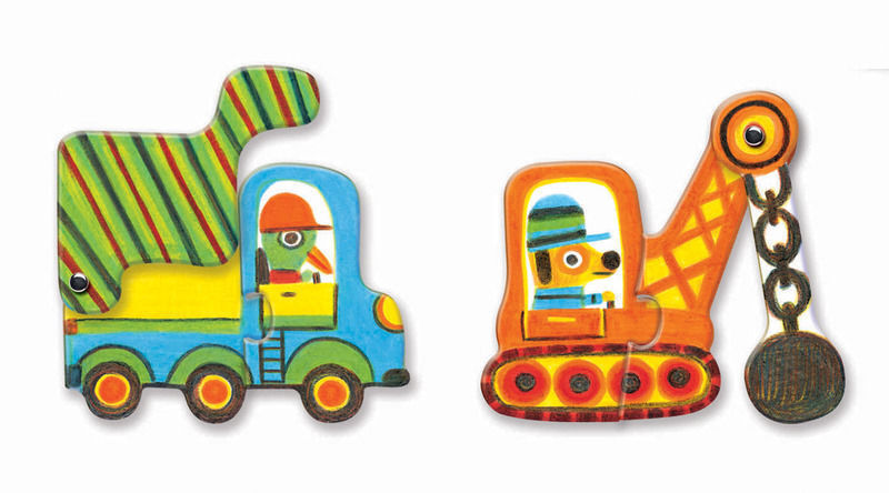 DUOPUZZLE VEHICLES 12 PCE