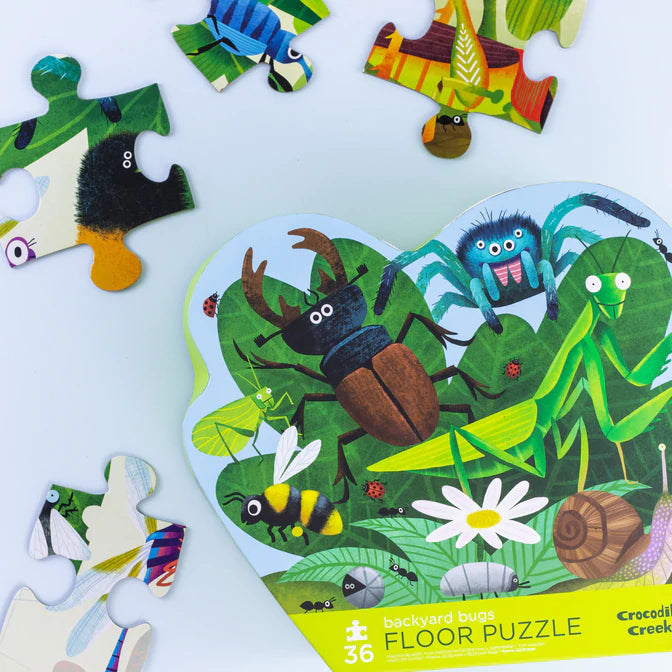 FLOOR PUZZLE -BACKYARD BUGS 36PC