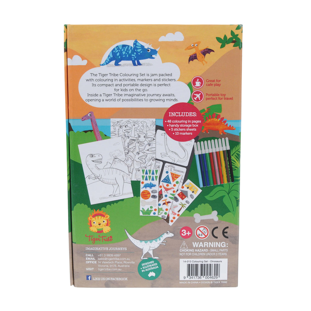 COLOURING SET - DINOSAUR