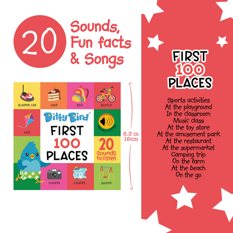DITTY BIRD - SOUND BOARD BOOK - FIRST 100 PLACES
